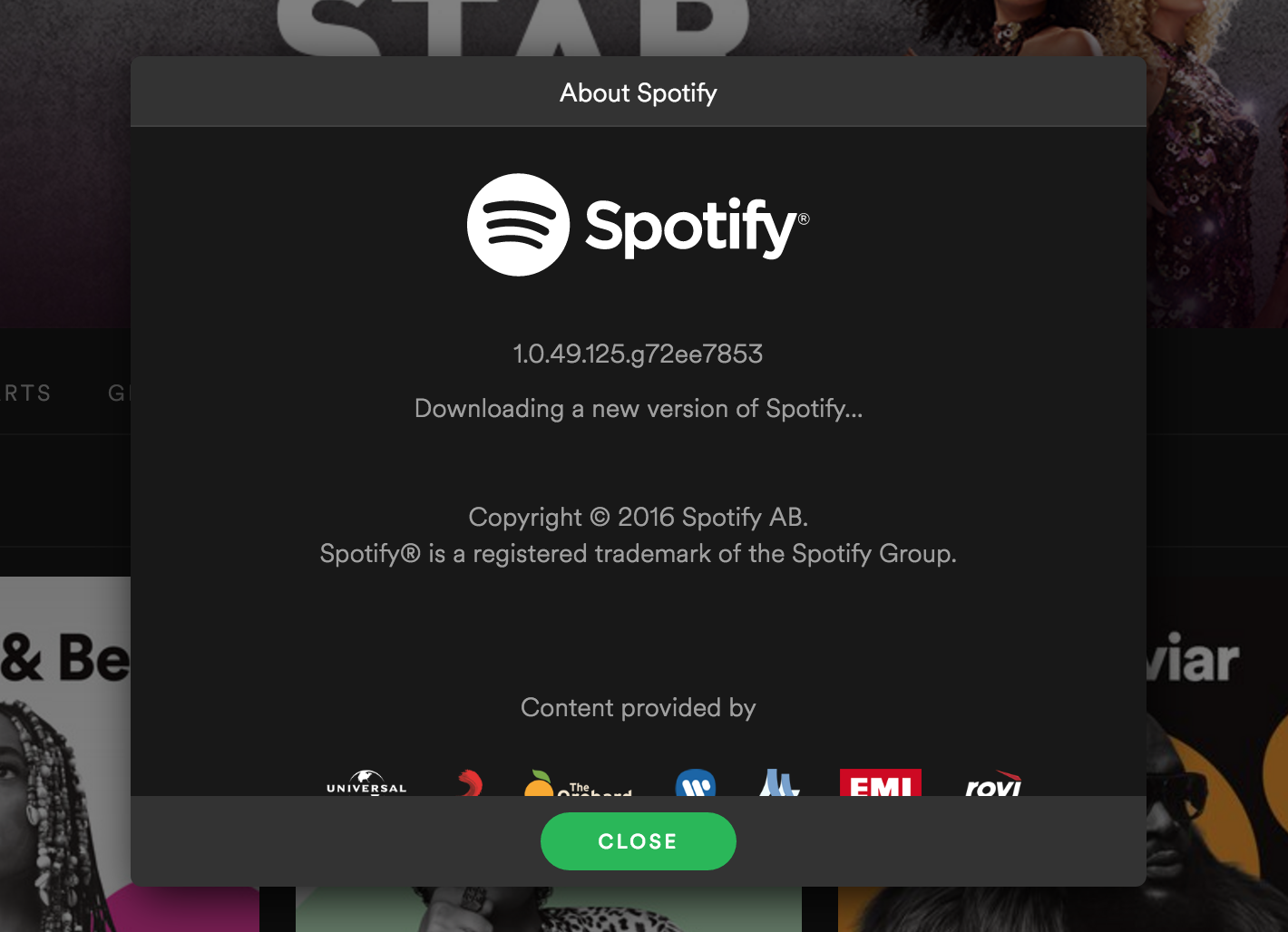 Download spotify on google play